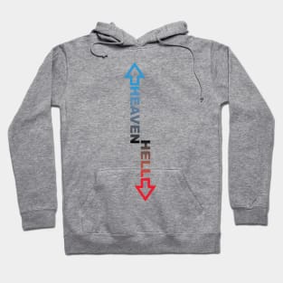 Heaven Hell-blue/red Hoodie